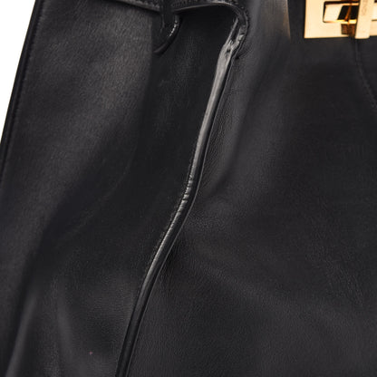 Fendi Vitello Seta Century Large Peekaboo X-Lite Black Fragola 10 of 11
