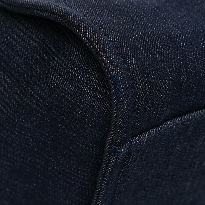 Chanel Denim Medium Deauville Tote Blue Orange 9 of 17