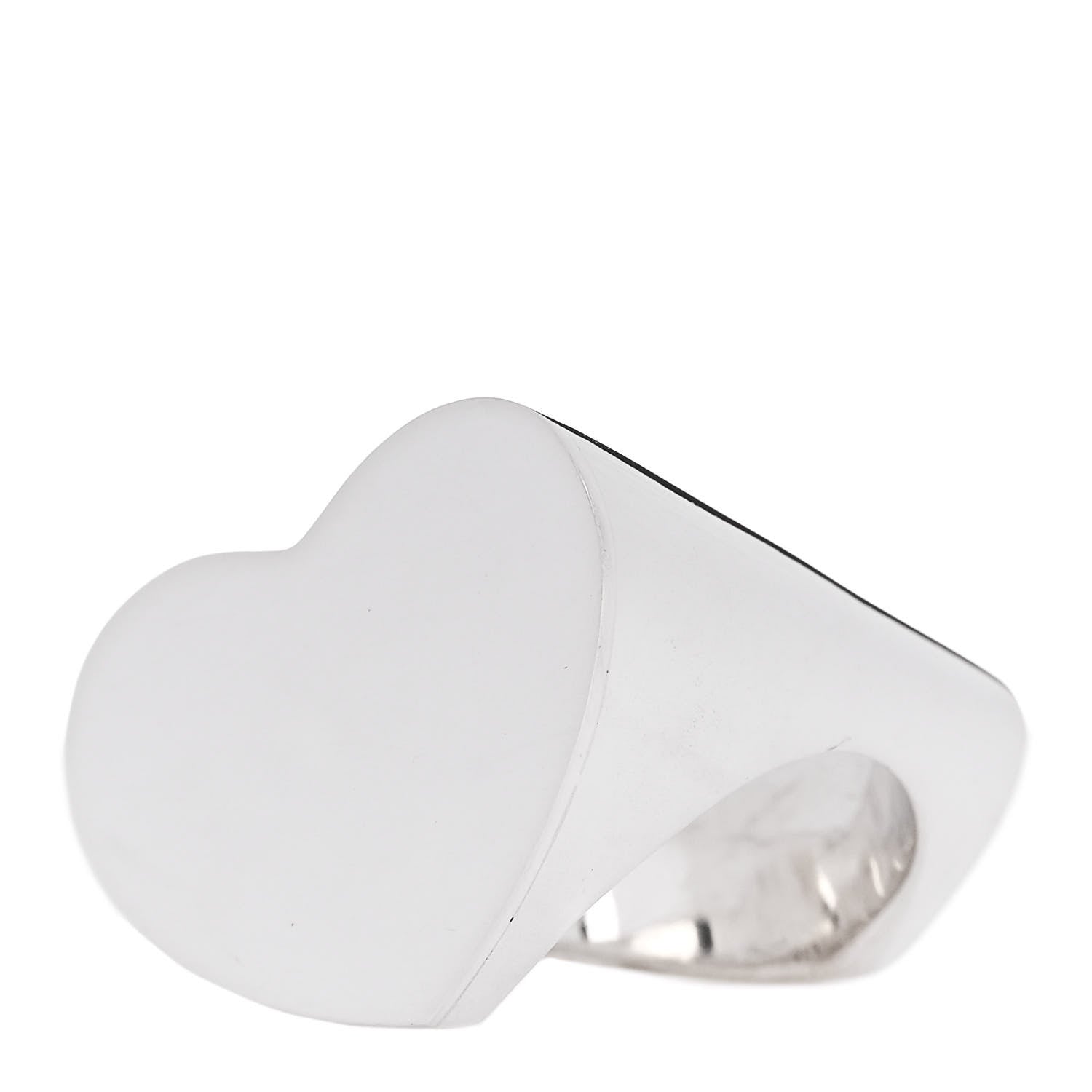 Tiffany Sterling Silver Paloma Picasso Double Modern Heart Ring 52 6 3 of 5