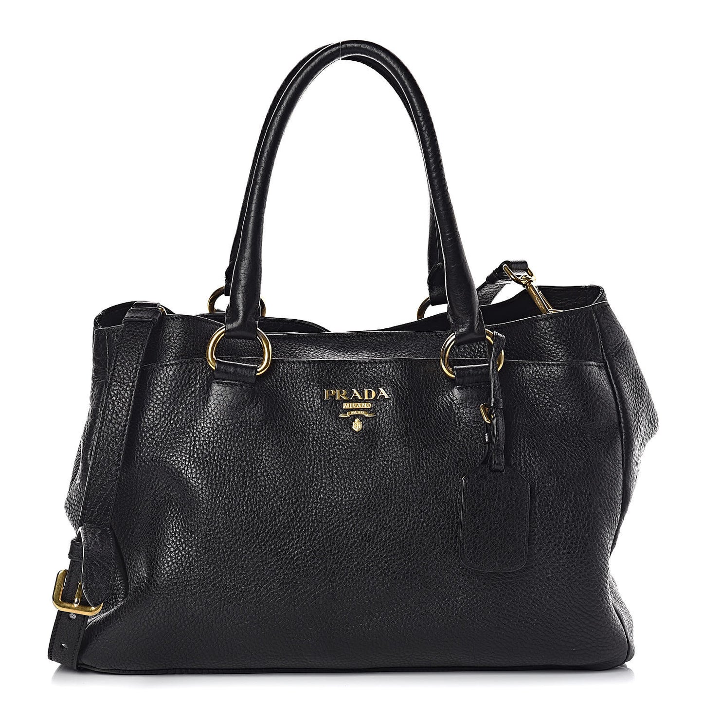 Vitello Daino Tote Black