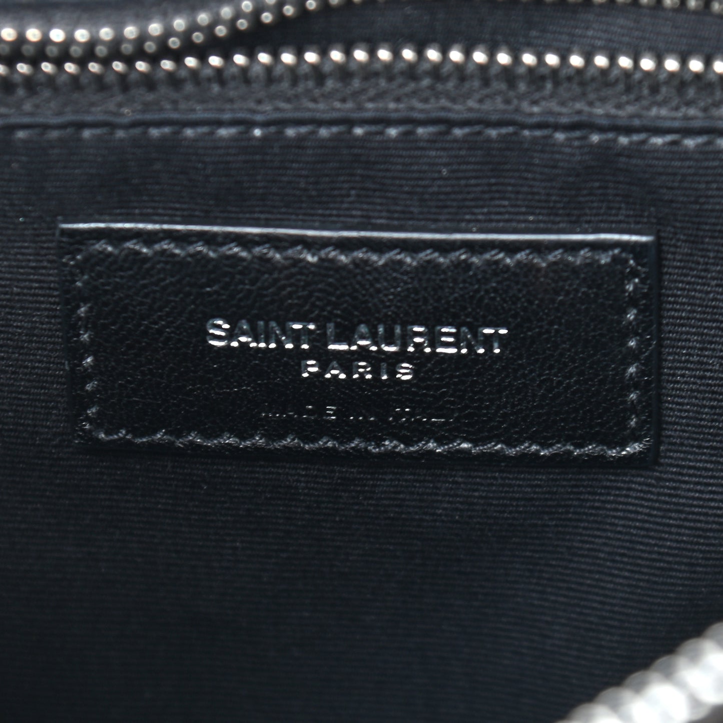 Calfskin Y Quilted Monogram Large Loulou Chain Satchel Asphalt
