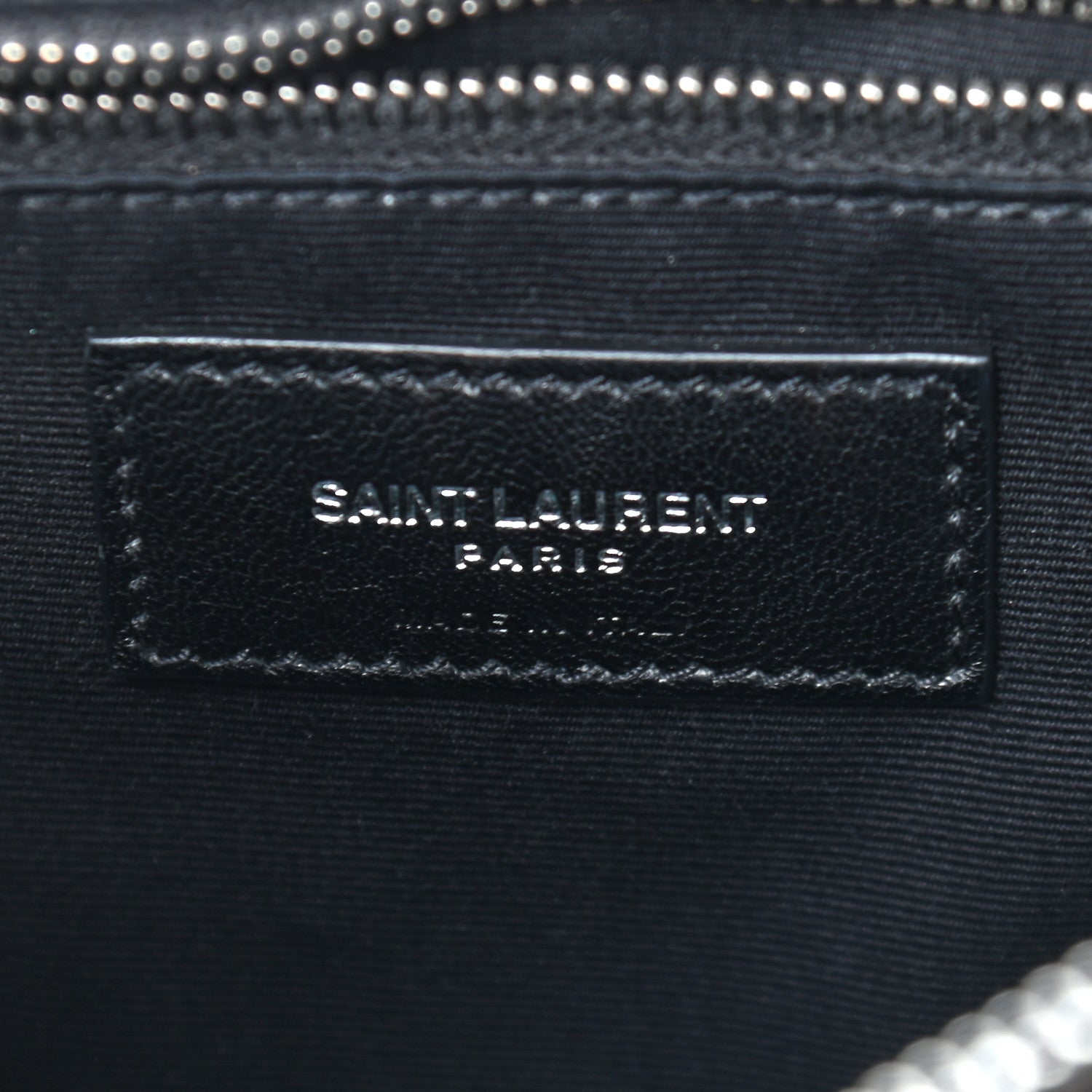 Saint Laurent Calfskin Y Quilted Monogram Large Loulou Chain Satchel Asphalt 5 of 8