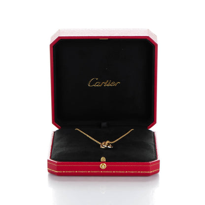Cartier 18K Pink Yellow White Gold Trinity Pendant Necklace 9 of 9