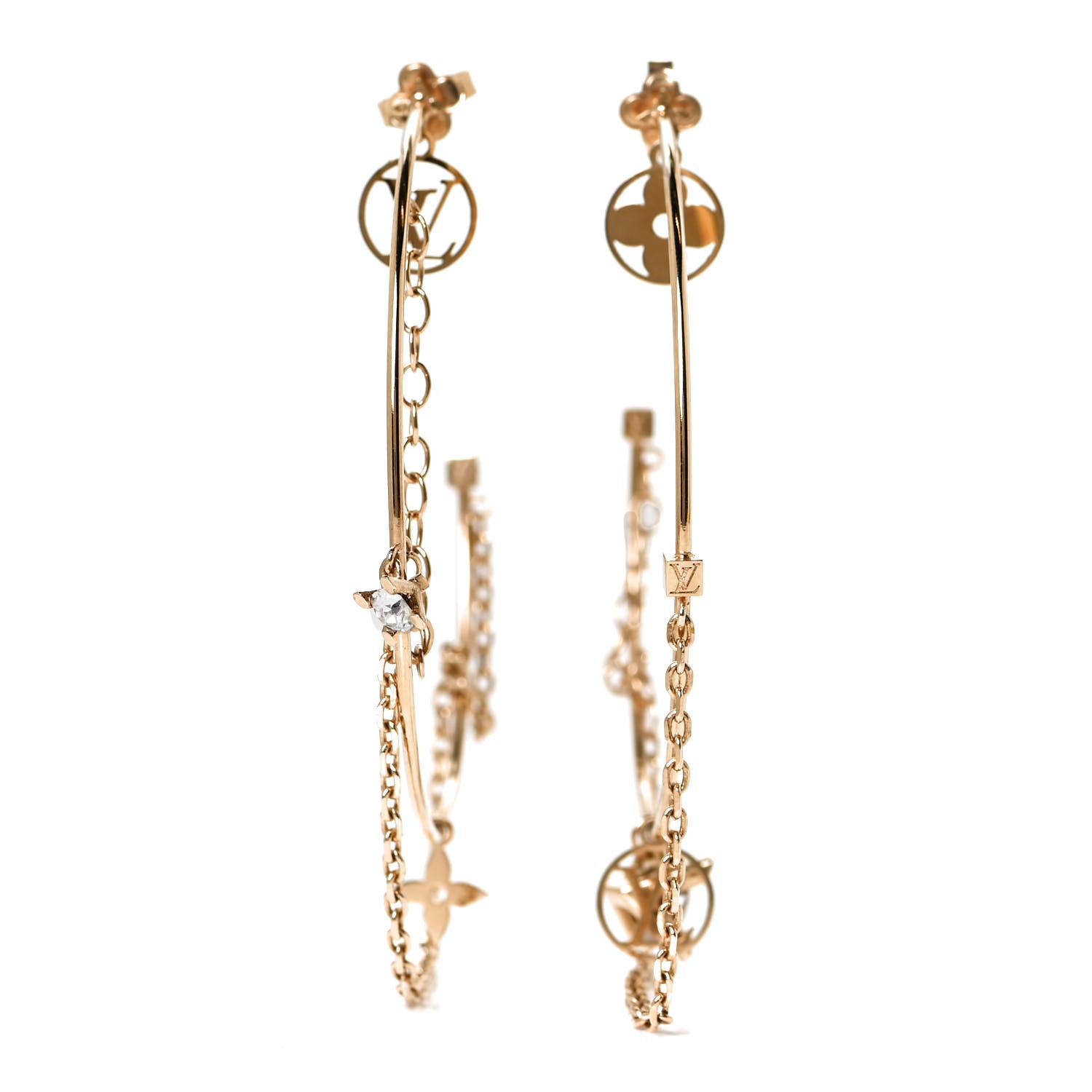 Louis Vuitton Roman Holidays Hoop Earrings Gold 1 of 5