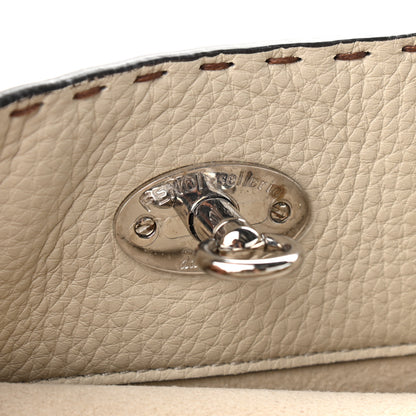 Fendi Cuoio Romano Selleria Bi-Color Carla Shopping Tote English Rose Camelia 10 of 11