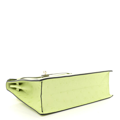 Hermes Ostrich Kelly Danse II Belt Bag Jaune Bourgeon 4 of 10