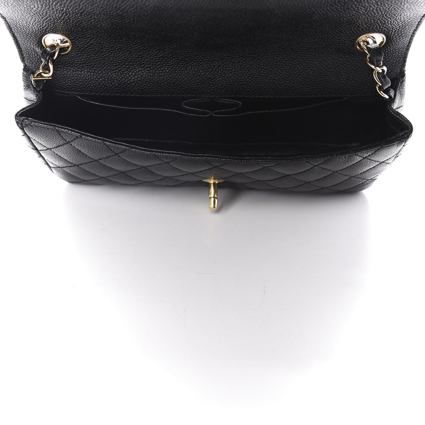 Caviar Quilted East West Flap Black