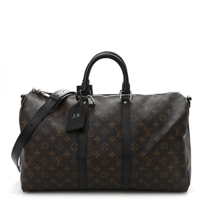 Louis Vuitton Monogram Macassar Keepall Bandouliere 45 1 of 14