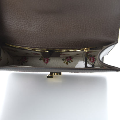 Gucci Calfskin Embroidered Sylvie Belt Bag Brown 5 of 10