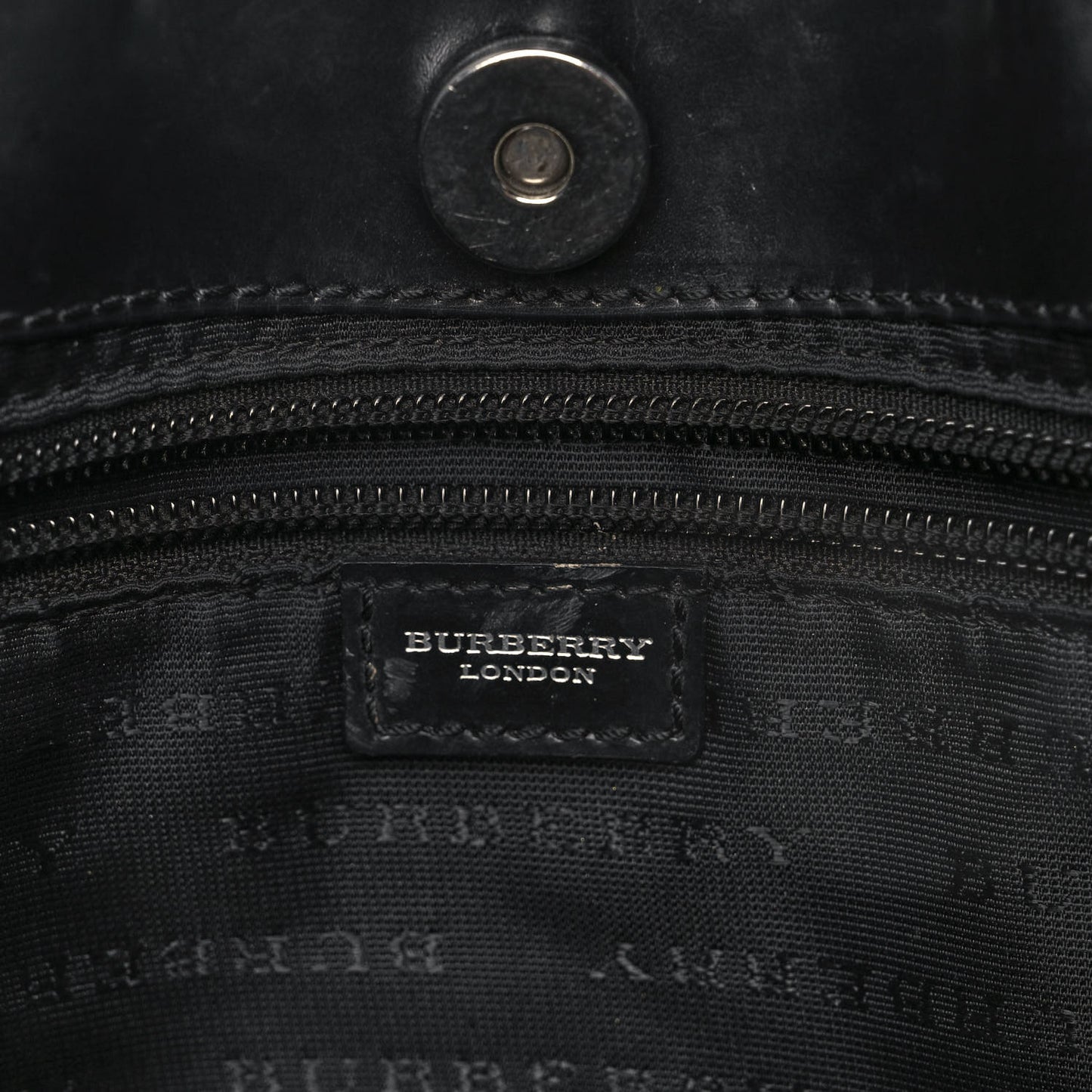 House Check Shoulder Bag Black