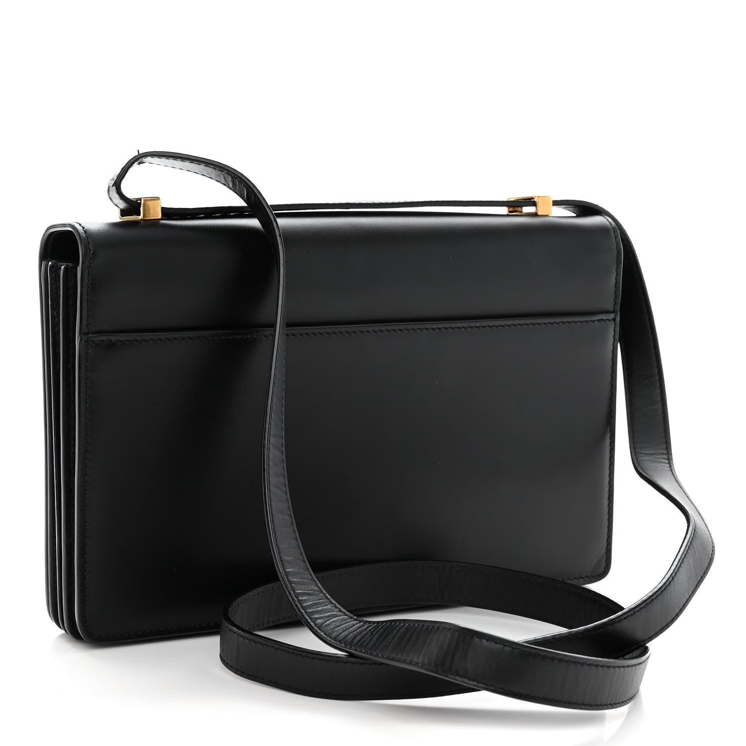 Saint Laurent SAINT LAURENT Smooth Calfskin Shoulder Bag Black 2 of 8