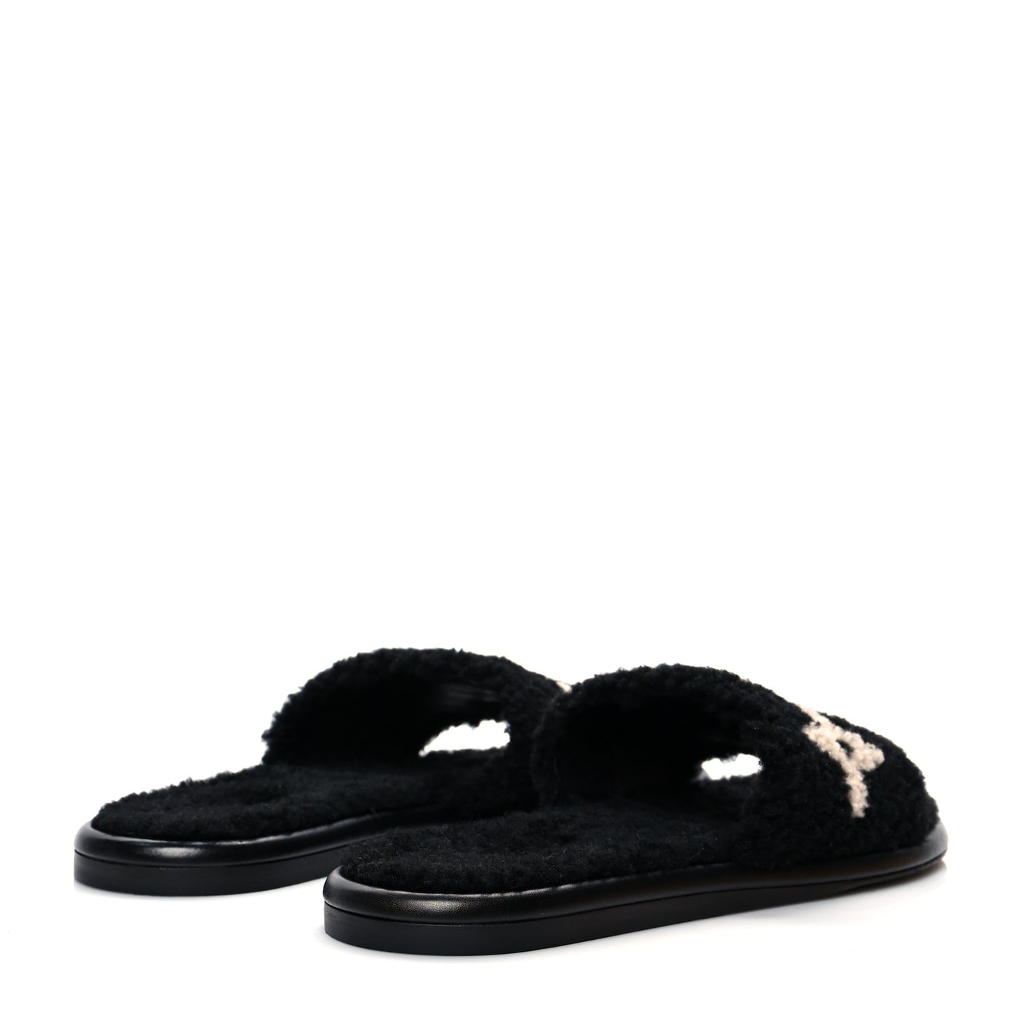 Shearling Magnetic Flat Mule 41 Black