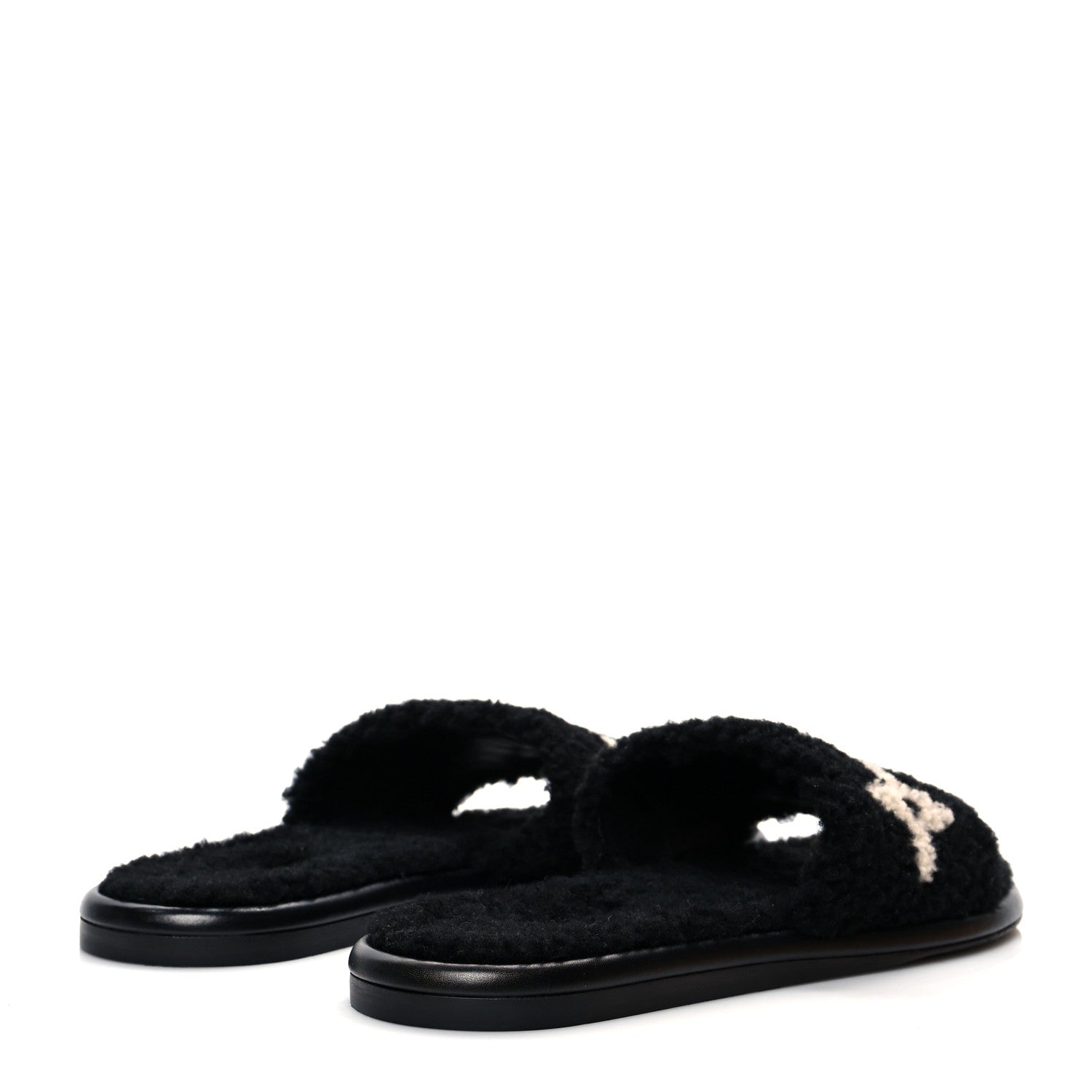 Louis Vuitton Shearling Magnetic Flat Mule 41 Black 4 of 9