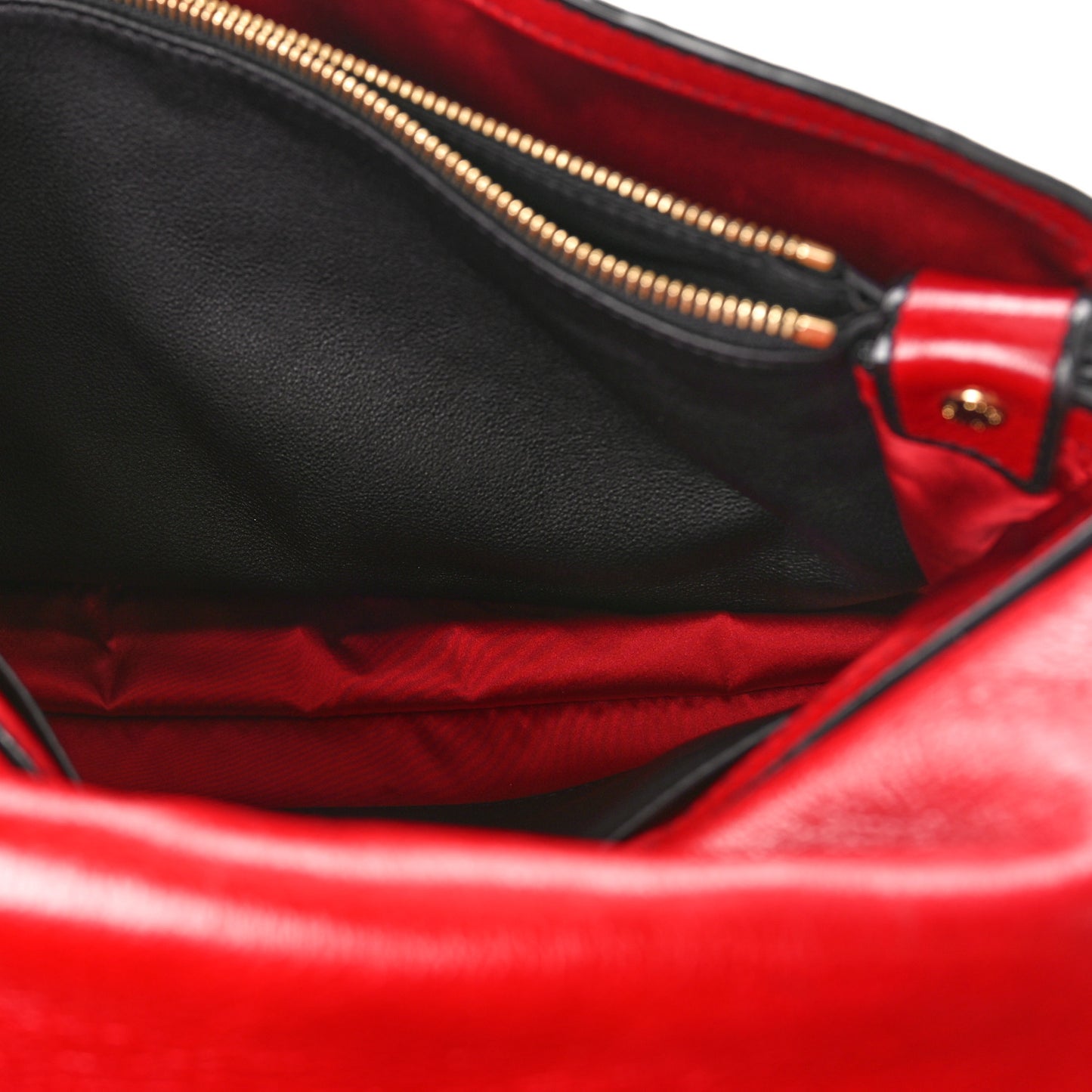 Deerskin Embossed Monogram My Deer Rebelle Red