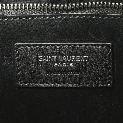Saint Laurent Patent Calfskin Sadie Shoulder Bag Black 6 of 9