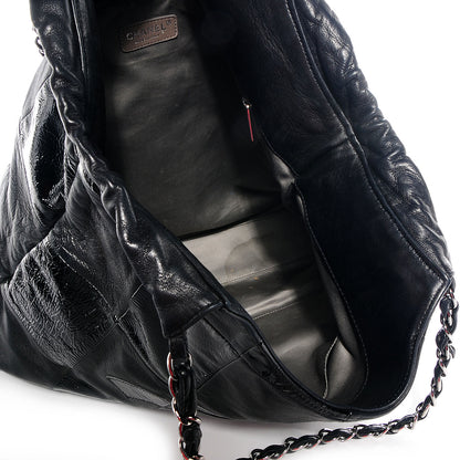 Chanel Patent Patchwork Brooklyn Tote Black 5 of 7