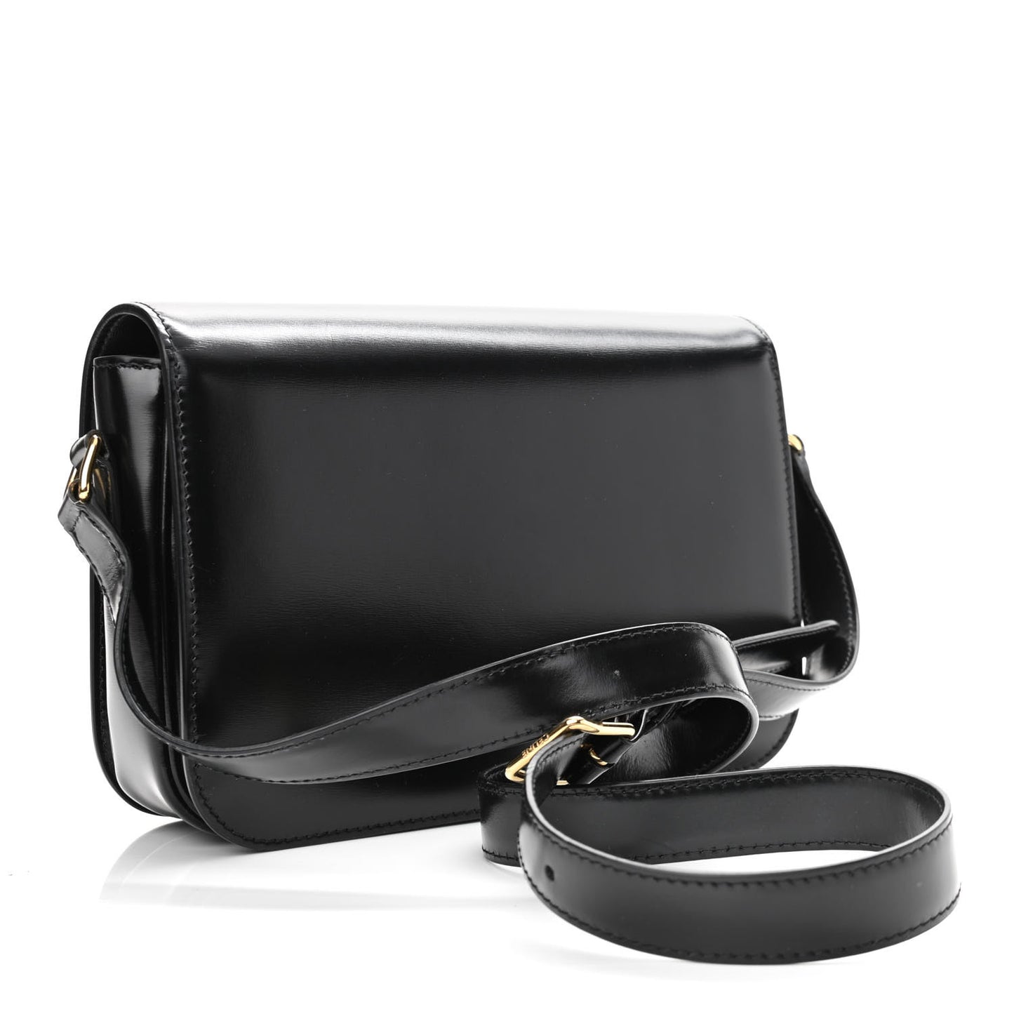 Shiny Calfskin Medium Triomphe Black