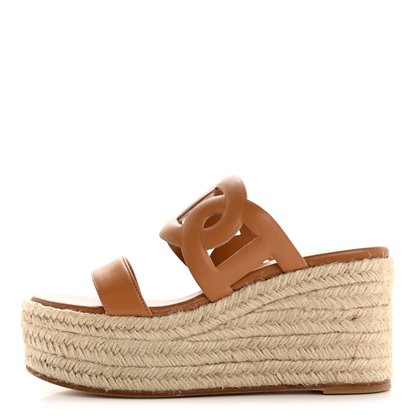 Nappa Ithea Espadrille Wedge Sandals 35 Naturel