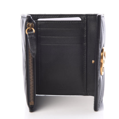 Gucci Calfskin Matelasse GG Marmont Wallet Black 5 of 8