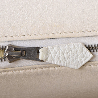 Hermes Taurillon Clemence Birkin 30 White 15 of 44