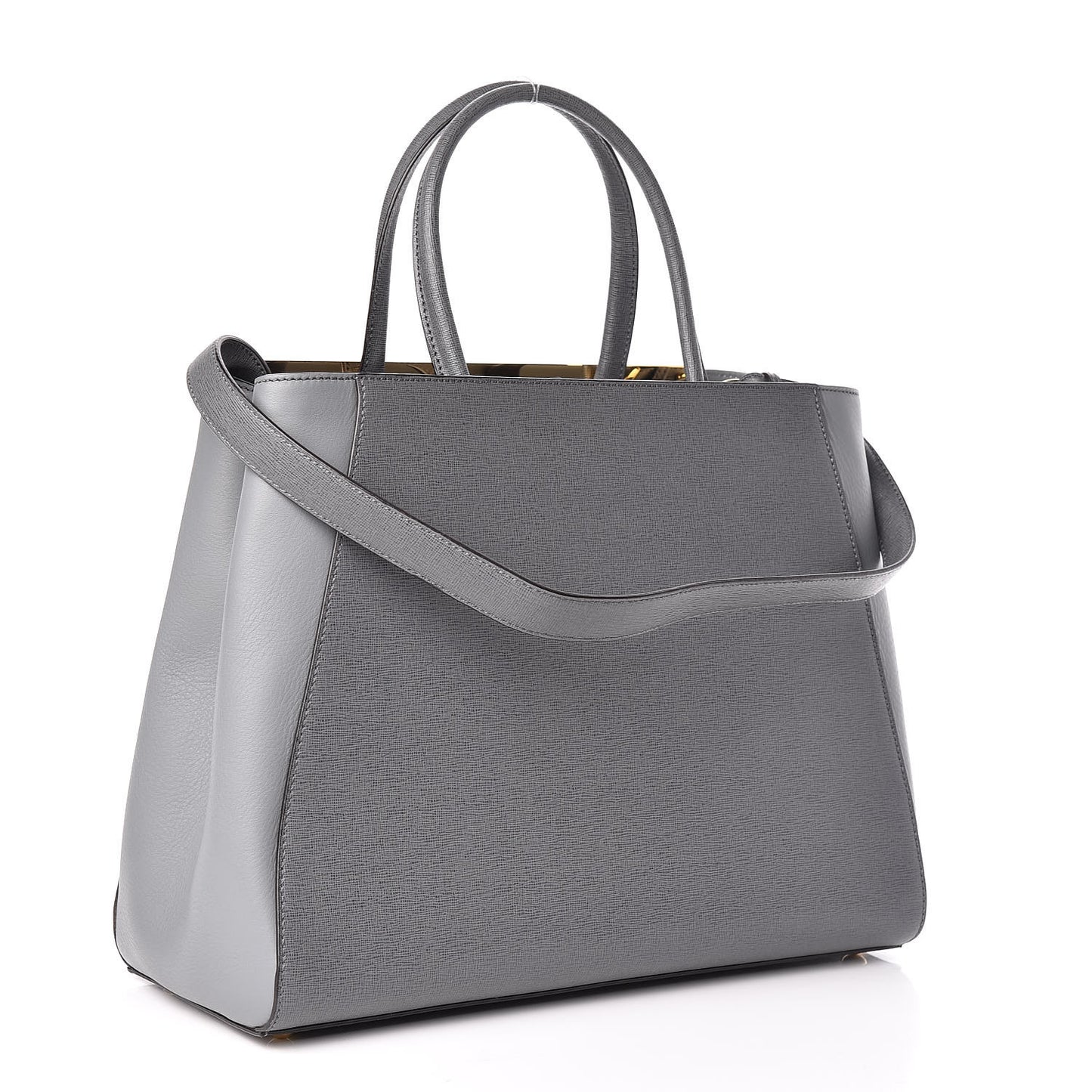 Vitello Elite Flamingo Regular 2Jours Tote Grigio Grigio Chiaro