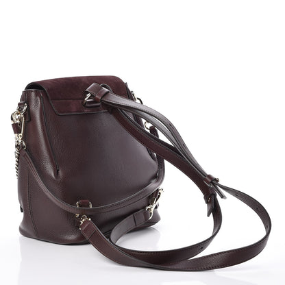 Chloe Suede Calfskin Small Faye Backpack Carbon Brown 3 of 7