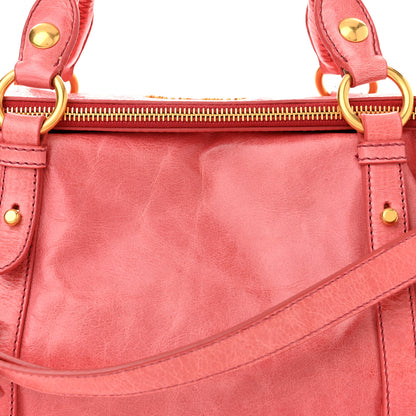 Miu Miu Vitello Lux Satchel Bag Rosa 7 of 9