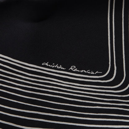 Hermes Silk Pegase Paysage Scarf 90 Black Beige 6 of 8