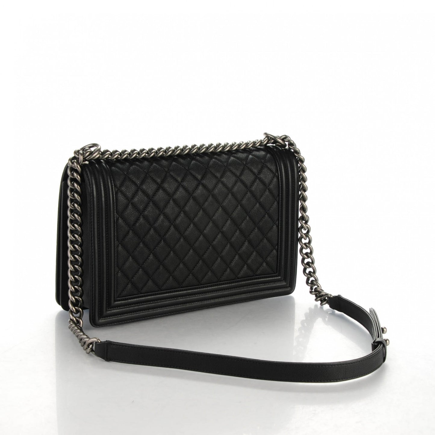 Caviar Quilted New Medium Boy Flap Black