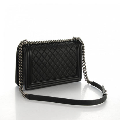 Chanel Caviar Quilted New Medium Boy Flap Black 3 of 8