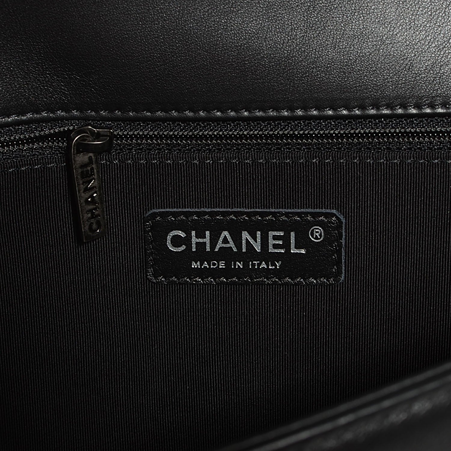 Chanel Calfskin Quilted Large Boy Flap Black 7 of 9