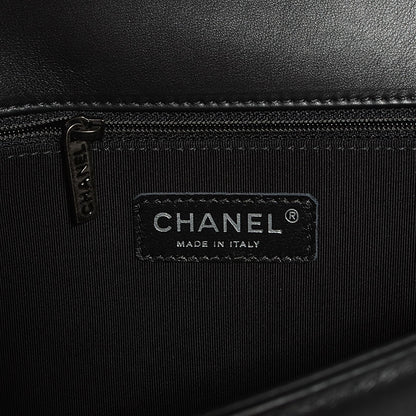 Chanel Calfskin Quilted Large Boy Flap Black 7 of 9