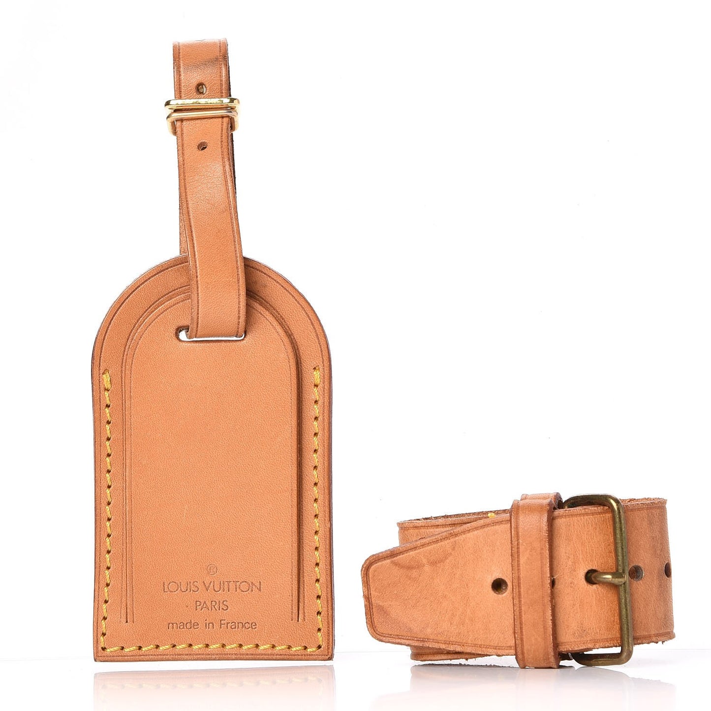 Vachetta Luggage Tag and Loop Set