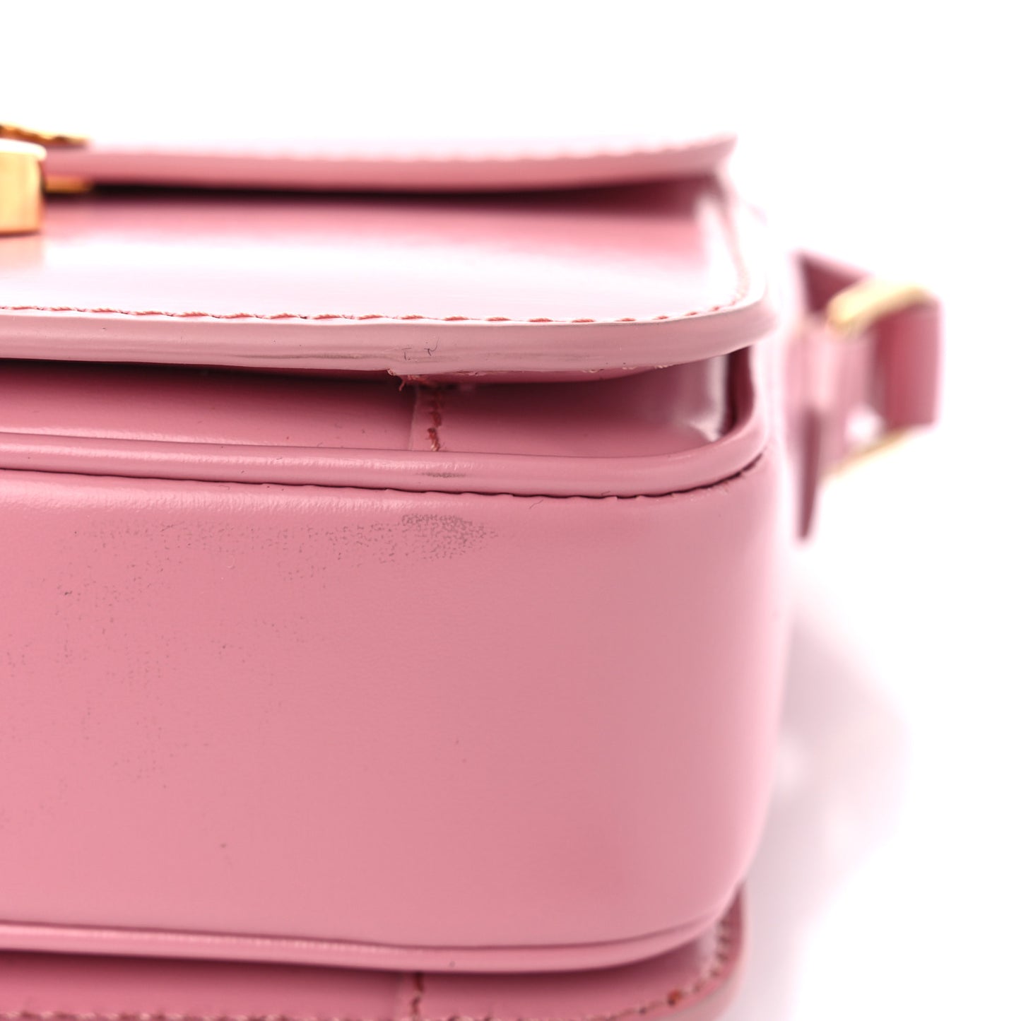 Shiny Calfskin Teen Triomphe Rose
