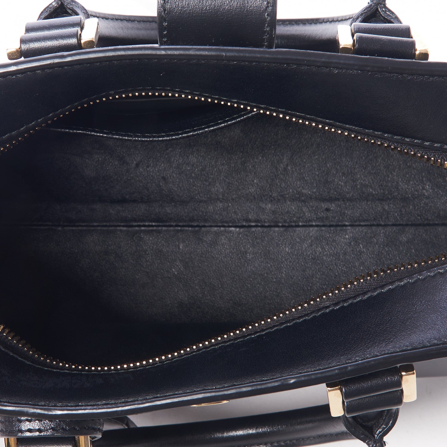 Saint Laurent Calfskin Monogram Baby Cabas Black 7 of 8