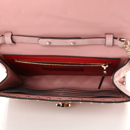 Valentino Garavani Suede Rockstud Spike Wallet on Chain Loto 5 of 12