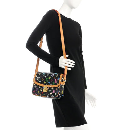 Louis Vuitton Monogram Multicolor Sologne Black 2 of 11