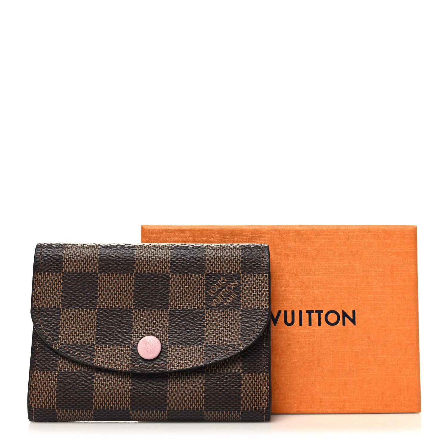 Louis Vuitton Damier Ebene Rosalie Coin Purse Rose Ballerine 9 of 9