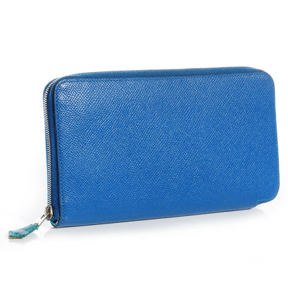 Hermes Epsom Silk'In Wallet Mykonos 3 of 9