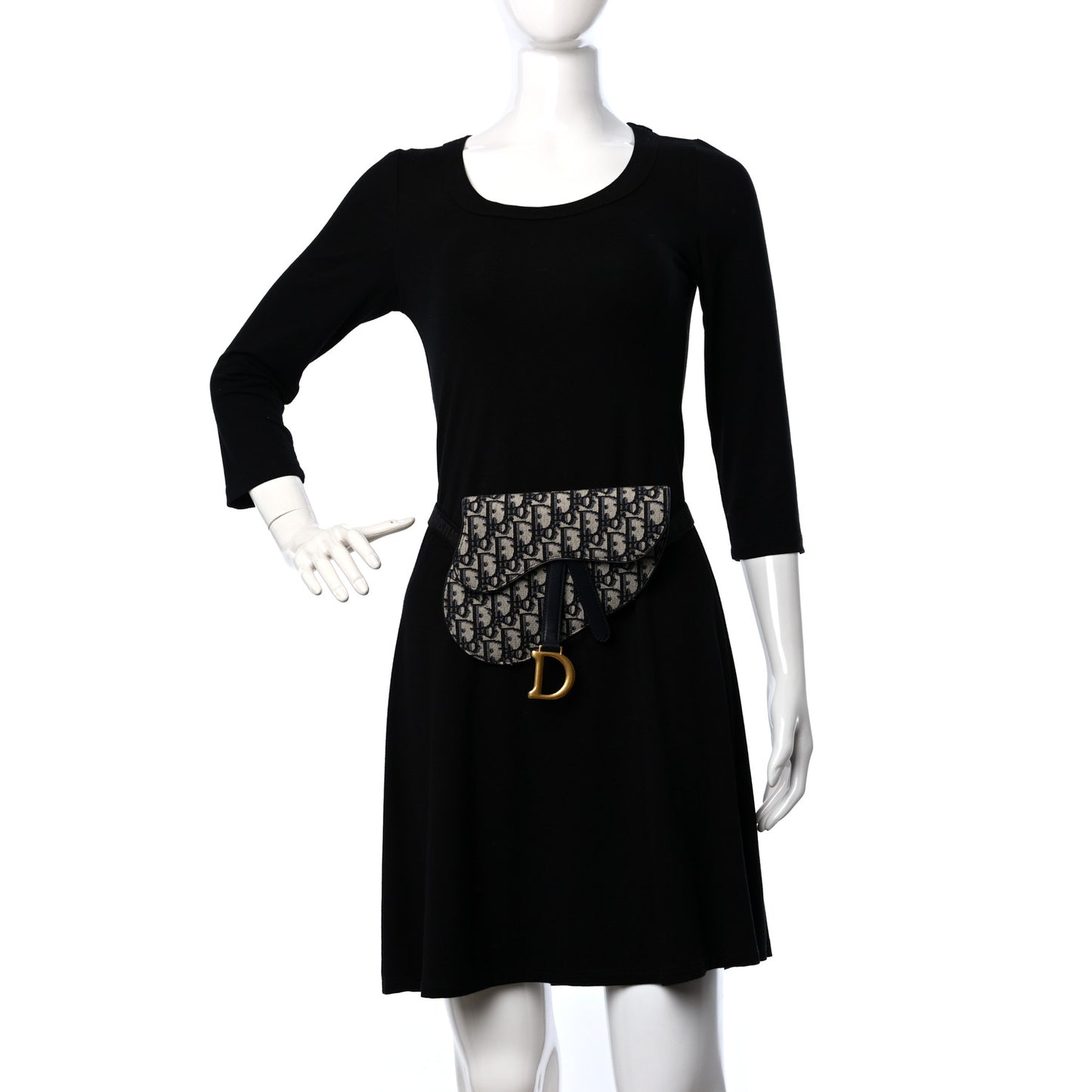 Oblique Saddle Belt Pouch Blue