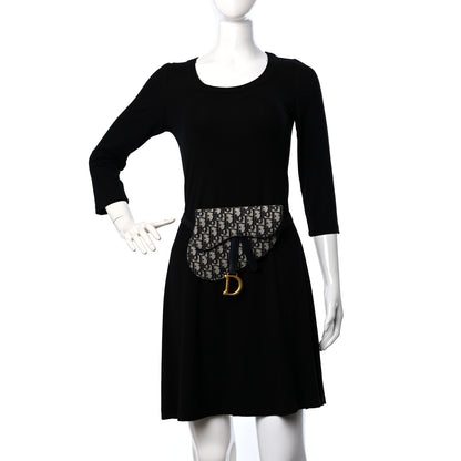 Christian Dior Oblique Saddle Belt Pouch Blue 2 of 8