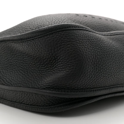 Hermes Taurillon Clemence EVELYNE III GM Black 9 of 11