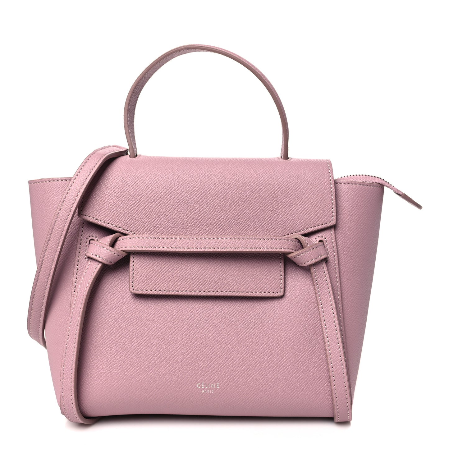 Grained Calfskin Nano Belt Bag Antique Rose Antique Rose