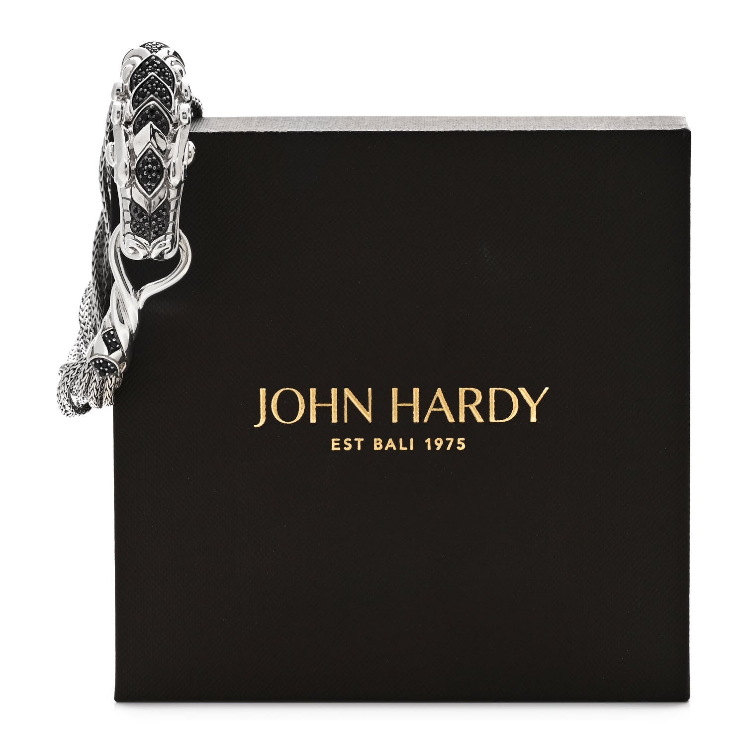 John Hardy Sterling Silver Black Blue Sapphire Legends Naga Multi Chain Bracelet 5 of 5