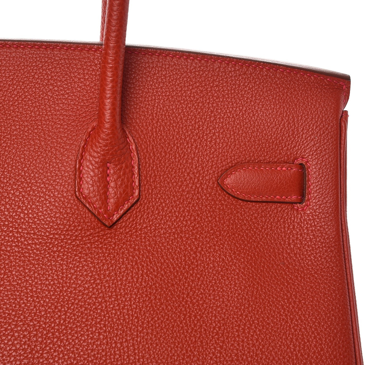 Hermes Togo Birkin 35 Rouge Casaque 28 of 30