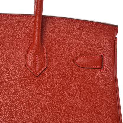 Hermes Togo Birkin 35 Rouge Casaque 28 of 30