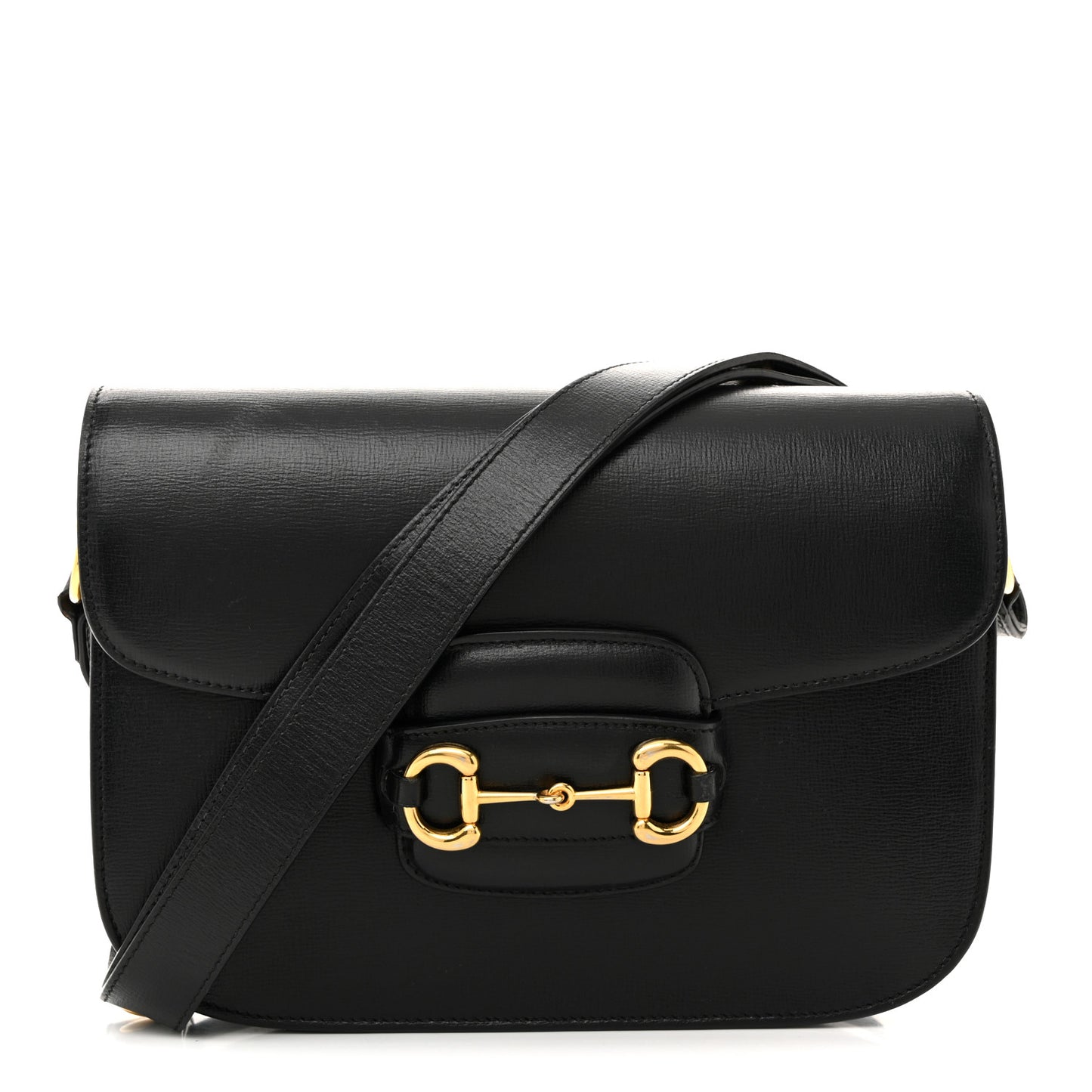 Azalea Calfskin Horsebit 1955 Shoulder Bag Black
