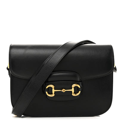 Gucci Azalea Calfskin Horsebit 1955 Shoulder Bag Black 1 of 16