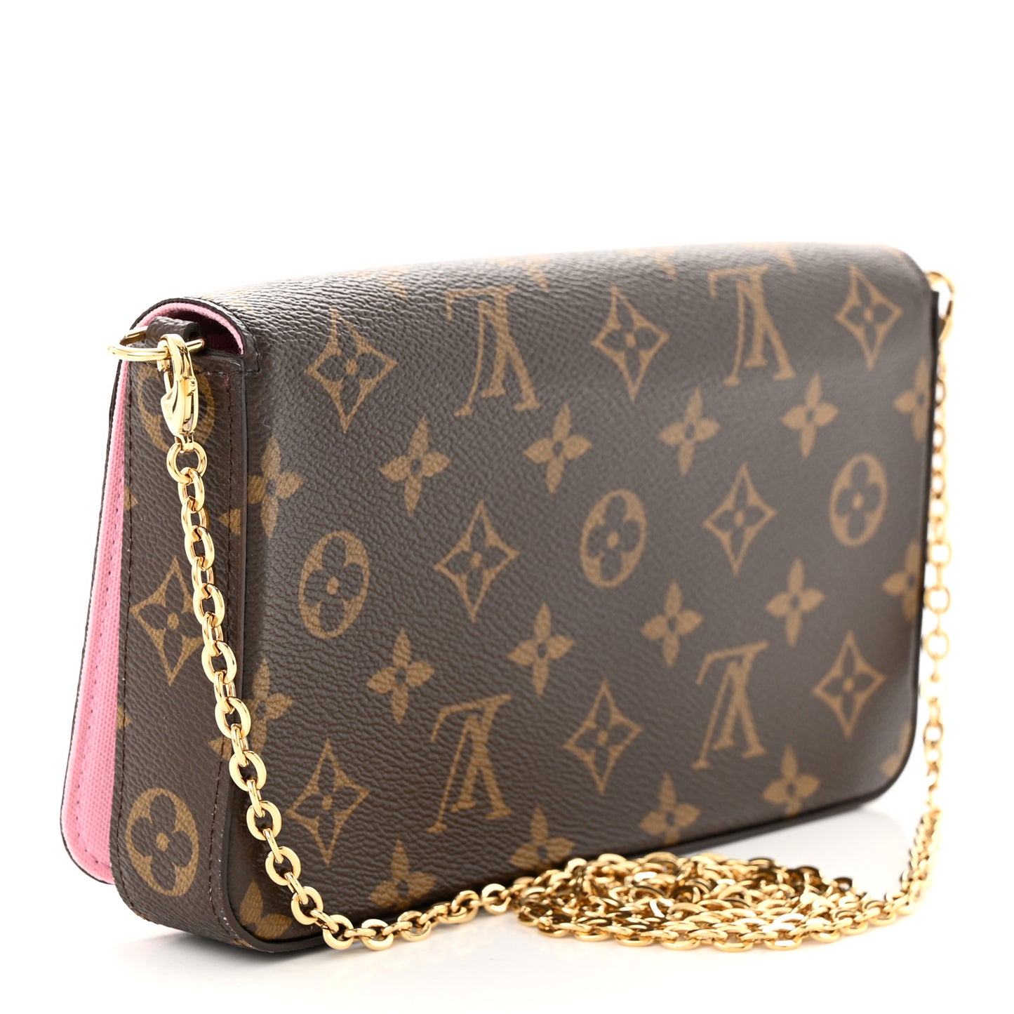 Monogram 2022 Christmas Animation Paris Pochette Felicie Chain Wallet Pink