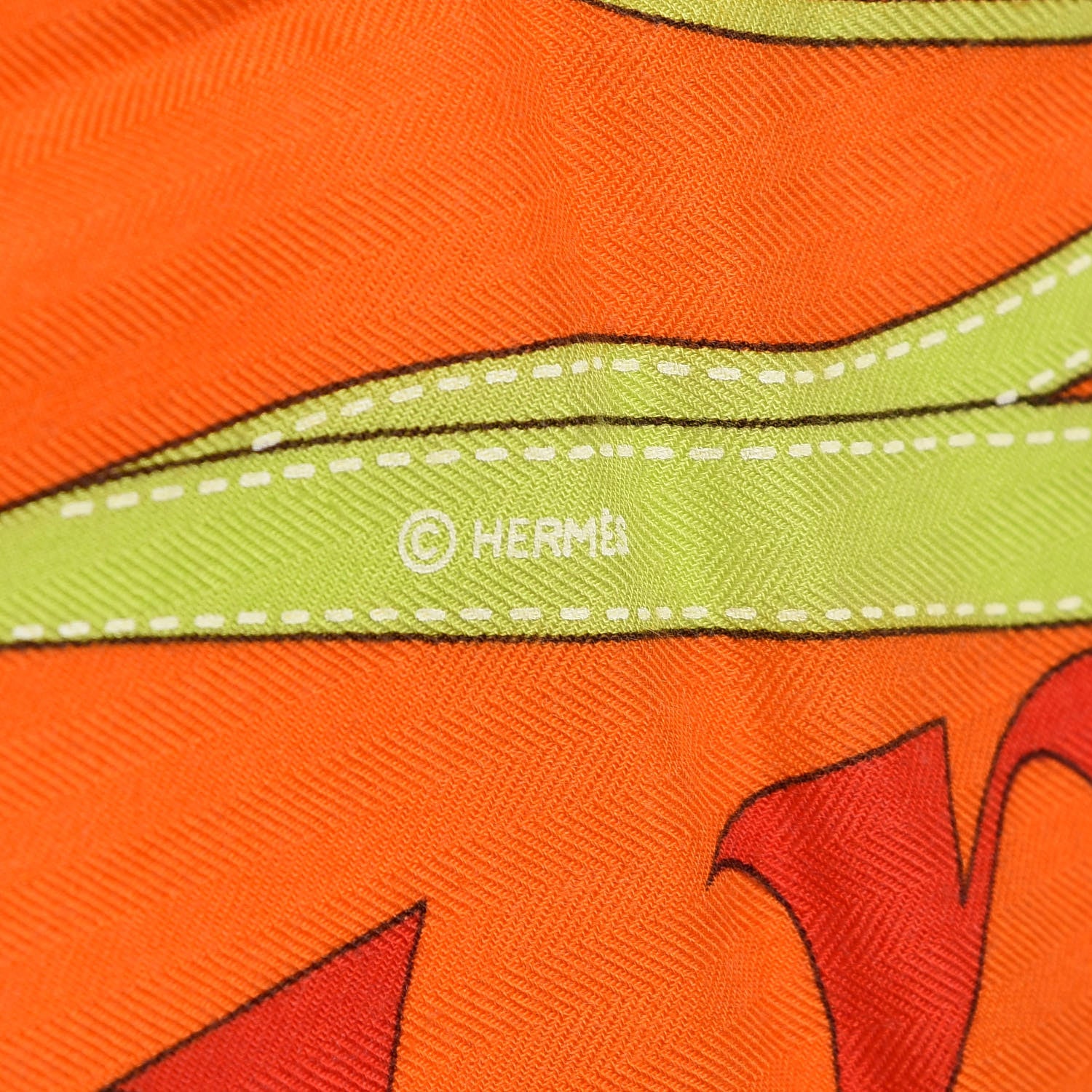 Hermes Cashmere Silk Monsieur Et Madame Shawl 140 5 of 5